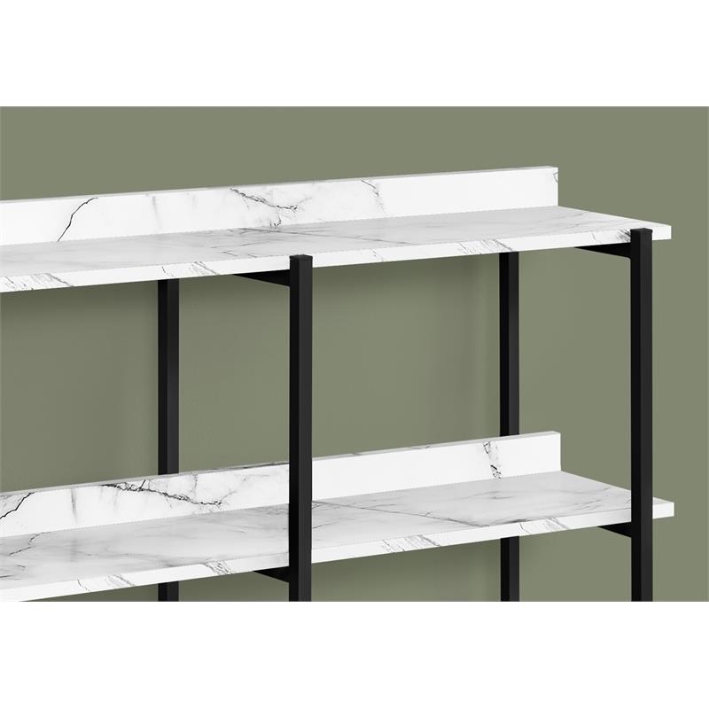 Accent Table Console Entryway Narrow Sofa Bedroom Metal White