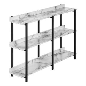 Accent Table Console Entryway Narrow Sofa Bedroom Metal White