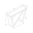 Accent Table Console Entryway Narrow Sofa Bedroom Laminate White