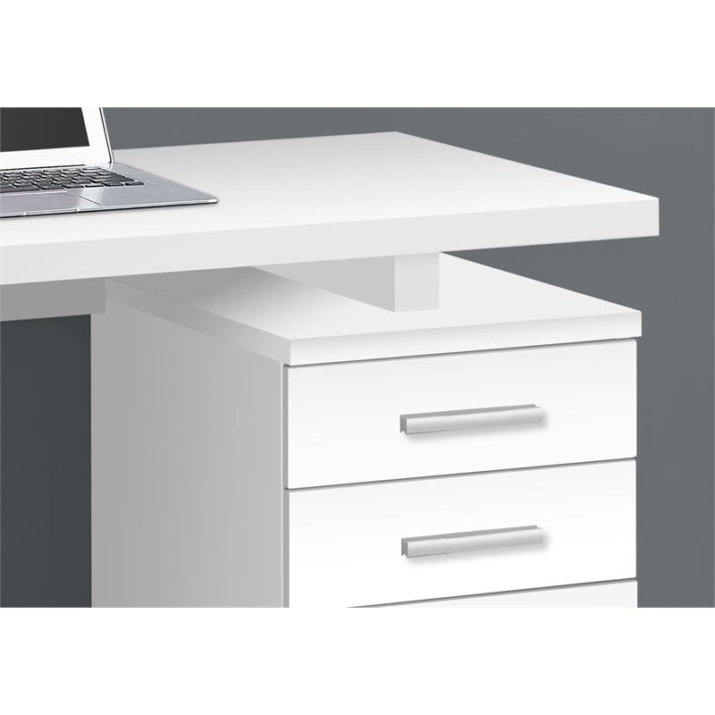 Computer Desk Home Office Laptop Storage Drawers 48