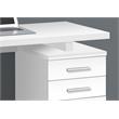Computer Desk Home Office Laptop Storage Drawers 48