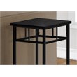 Accent Table Side End Plant Stand Square Living Room Bedroom Metal Black