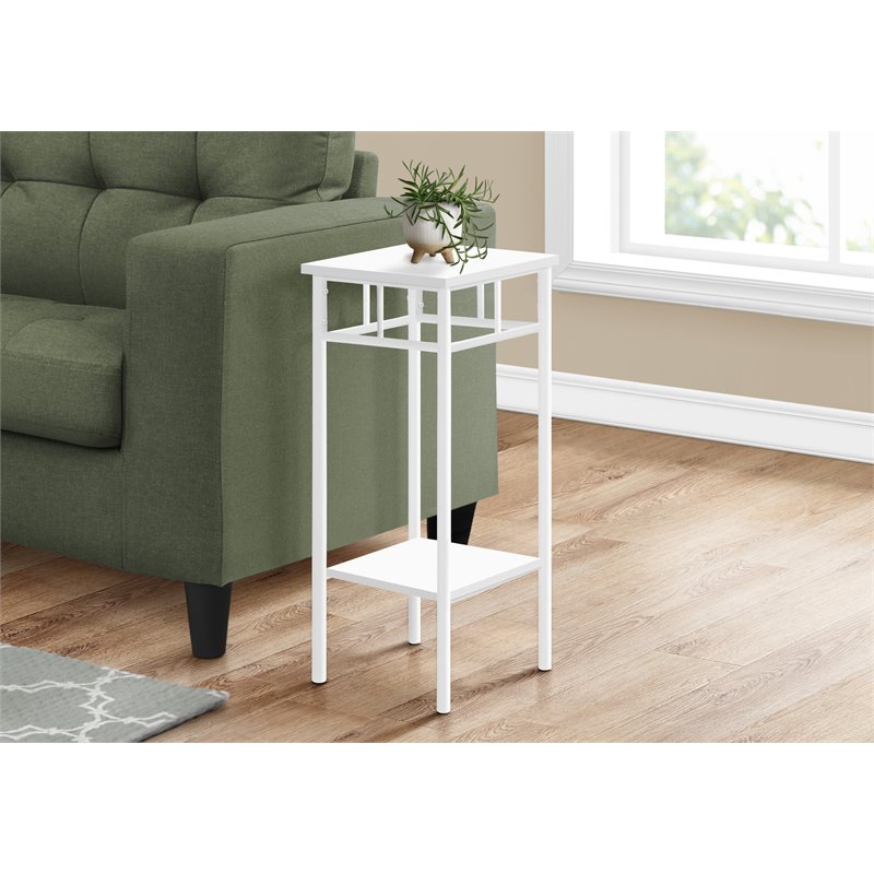 Monarch Accent Table in Metal White