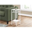 Monarch Accent Table in Metal White