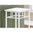 Monarch Accent Table in Metal White