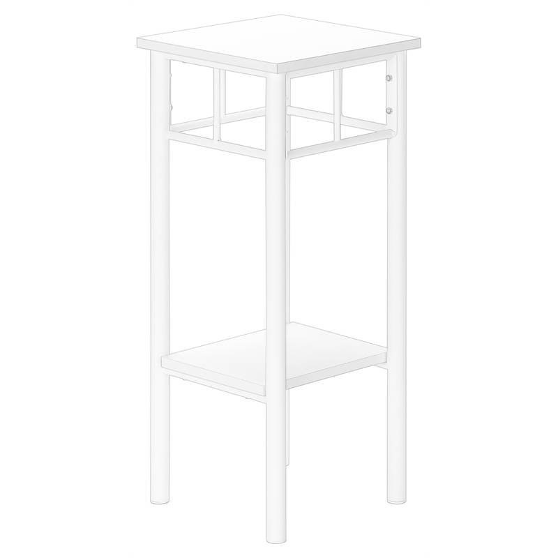 Monarch Accent Table in Metal White