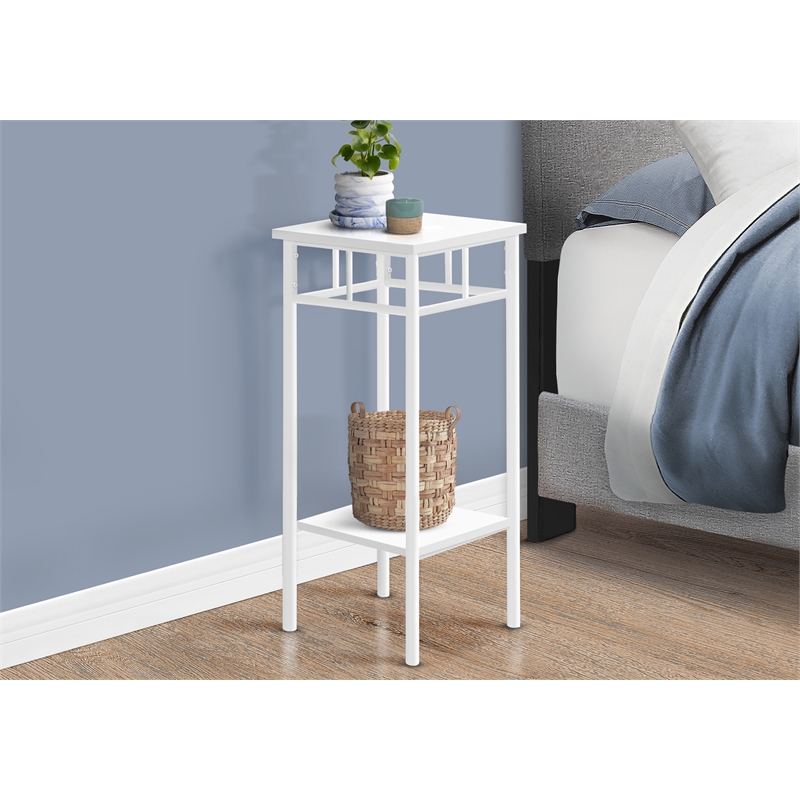 Monarch Accent Table in Metal White