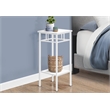 Monarch Accent Table in Metal White