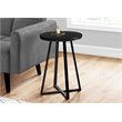 Accent Table Side Round End Nightstand Lamp Bedroom Metal Black