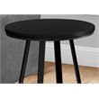 Accent Table Side Round End Nightstand Lamp Bedroom Metal Black