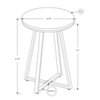 Accent Table Side Round End Nightstand Lamp Bedroom Metal Black