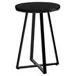 Accent Table Side Round End Nightstand Lamp Bedroom Metal Black