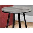 Accent Table Side Round End Nightstand Lamp Bedroom Metal Grey