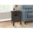 Accent Table Side End Nightstand Lamp Storage Bedroom Laminate Brown