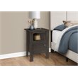 Accent Table Side End Nightstand Lamp Storage Bedroom Laminate Brown