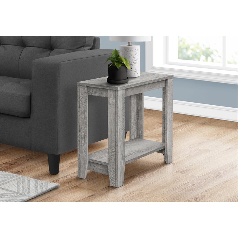 Accent Table Side End Nightstand Lamp Living Room Bedroom Laminate Grey