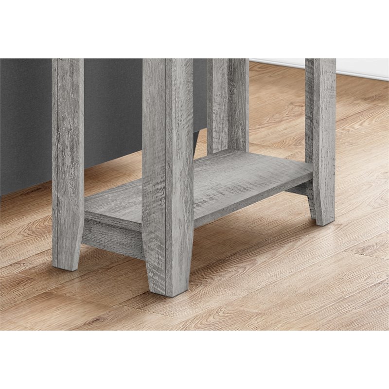 Accent Table Side End Nightstand Lamp Living Room Bedroom Laminate Grey