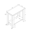 Accent Table Side End Nightstand Lamp Living Room Bedroom Laminate Grey