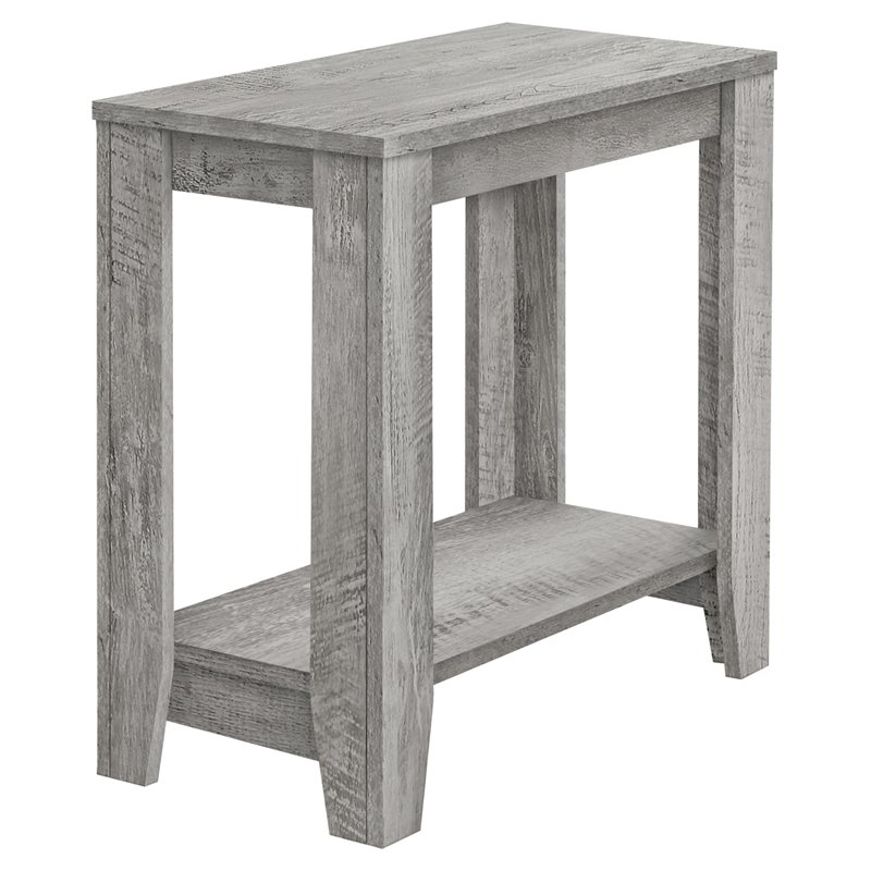 Accent Table Side End Nightstand Lamp Living Room Bedroom Laminate Grey