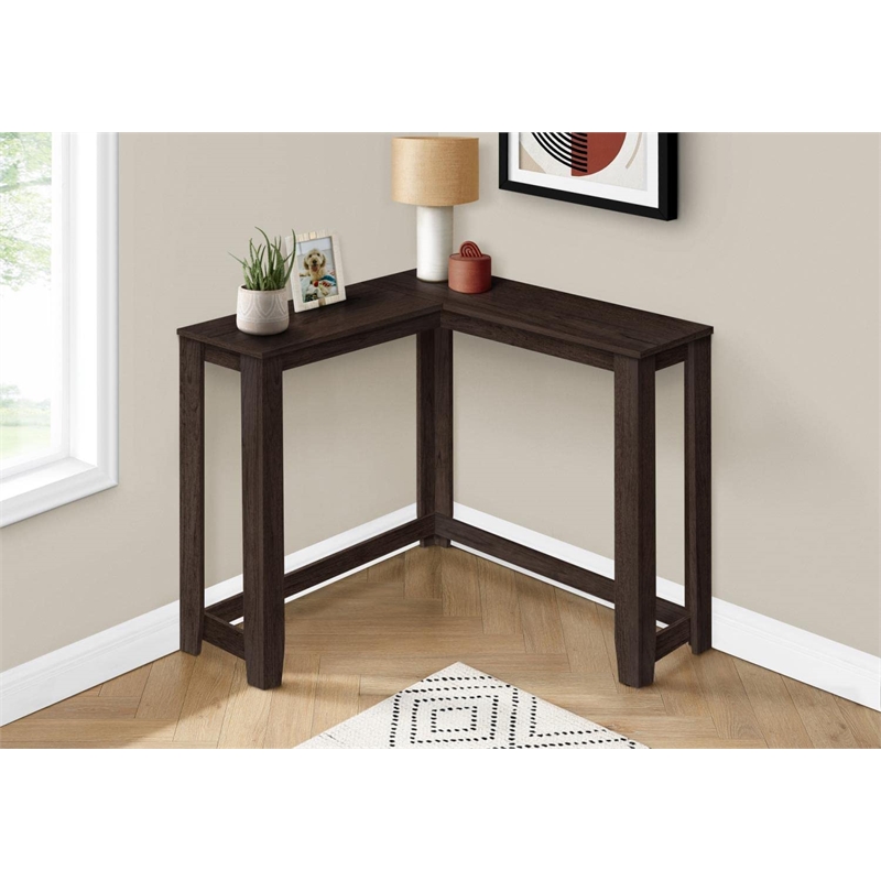 Accent Table Console Entryway Narrow Corner Bedroom Laminate Brown