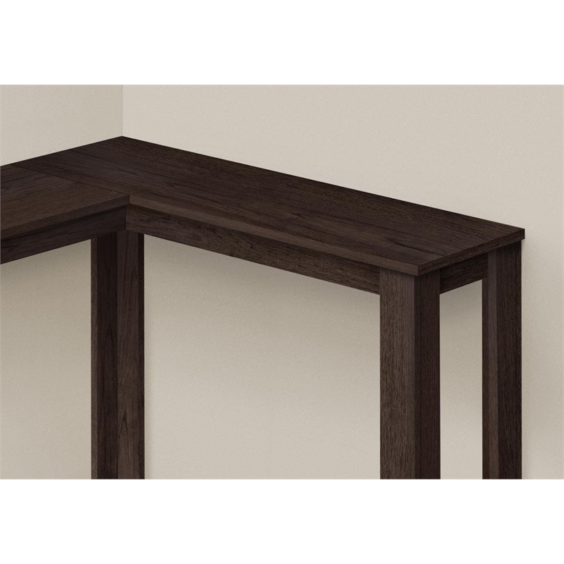 Accent Table Console Entryway Narrow Corner Bedroom Laminate Brown