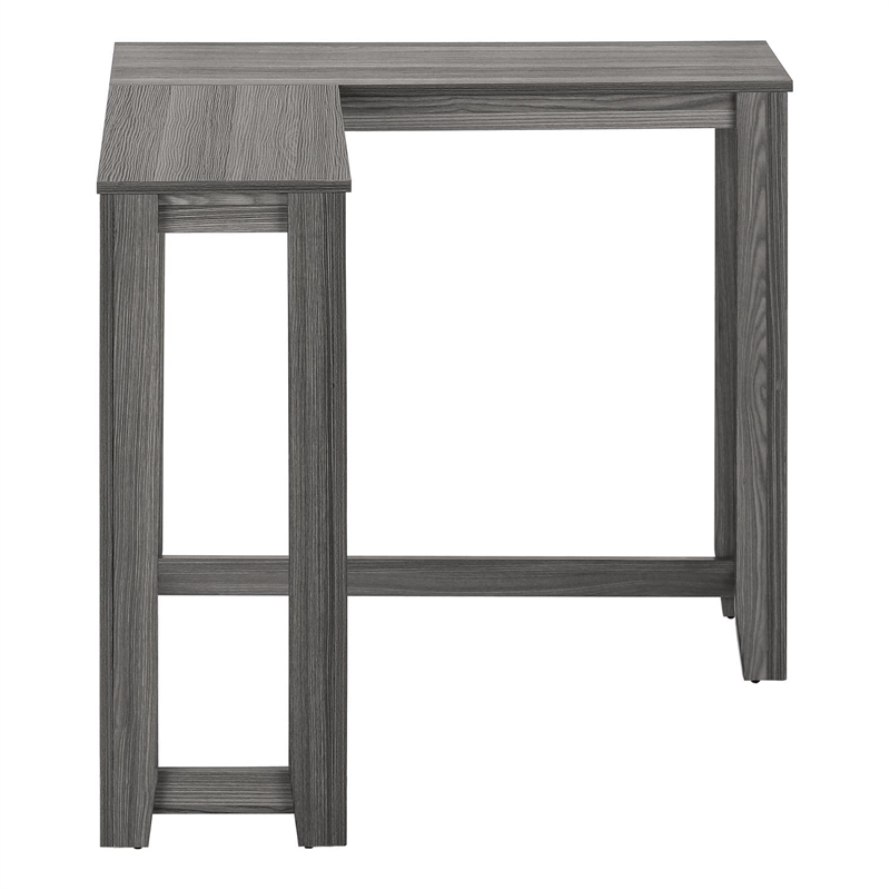 Accent Table Console Entryway Narrow Corner Bedroom Laminate Grey