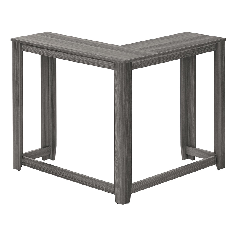Accent Table Console Entryway Narrow Corner Bedroom Laminate Grey