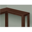 Accent Table Console Entryway Narrow Corner Bedroom Laminate Brown