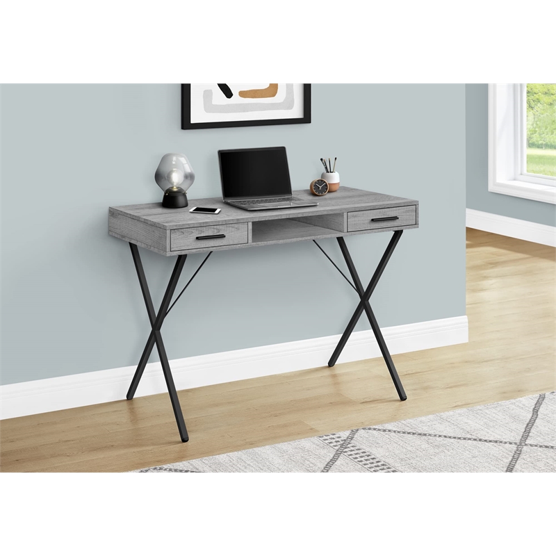 Computer Desk Home Office Laptop Storage Drawers 42
