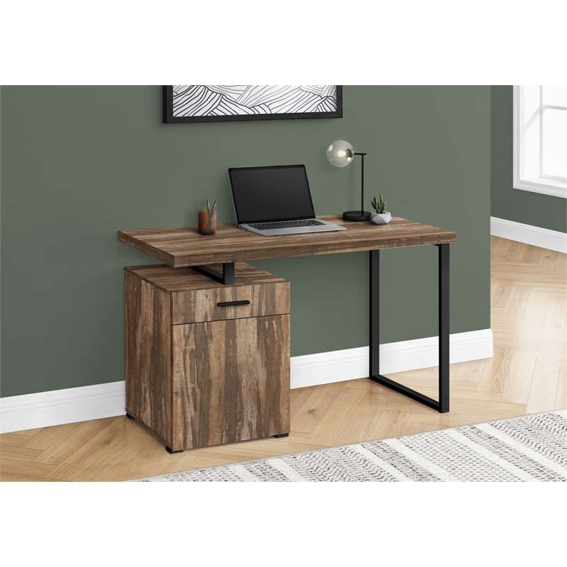 Computer Desk Home Office Laptop Storage Drawers 48