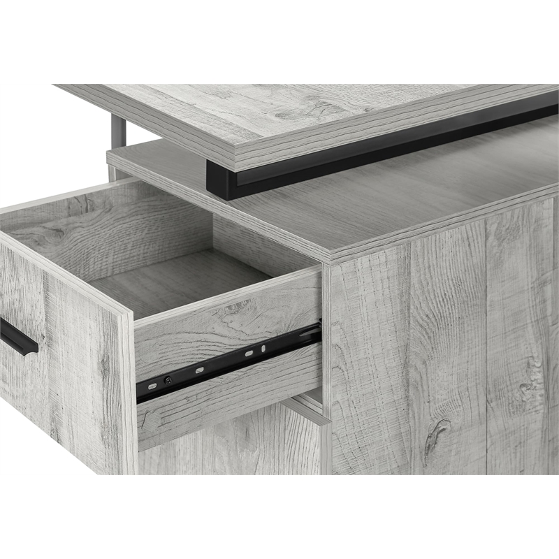 Computer Desk Home Office Laptop Storage Drawers 48