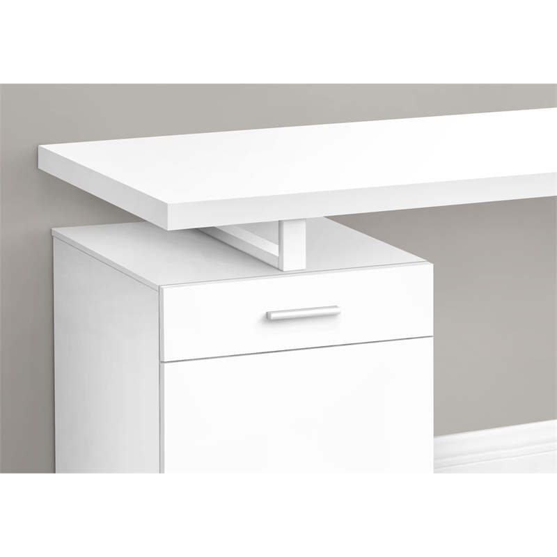 Computer Desk Home Office Laptop Storage Drawers 48