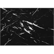 Table Set 3pcs Set Coffee End Side Accent Metal Black Marble Look
