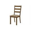 Dining Chair - Set Of 2 - Side - Kitchen - Dining Room - Brown Fabric