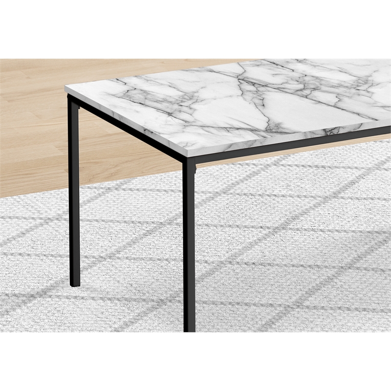Table Set - 3pcs Set - Coffee - End - Black Metal