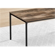Table Set - 3pcs Set - Coffee - End - Black Metal - Brown Reclaimed Laminate