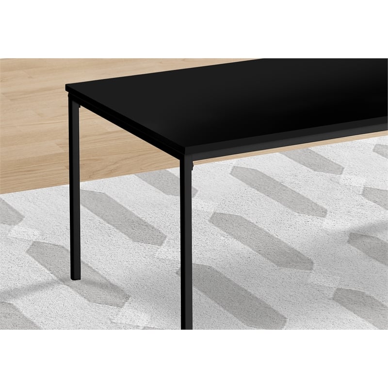 Table Set - 3pcs Set - Coffee - End - Black Metal - Black Laminate