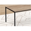 Table Set - 3pcs Set - Coffee - End - Black Metal - Dark Taupe Laminate