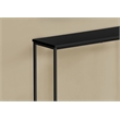 Accent Table - Console - Entryway - Narrow - Sofa - Bedroom - Black Laminate