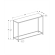 Accent Table - Console - Entryway - Narrow - Sofa - Bedroom - Black Laminate