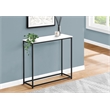 Accent Table - Console - Entryway - Narrow - Sofa - Bedroom - White Laminate