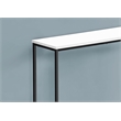 Accent Table - Console - Entryway - Narrow - Sofa - Bedroom - White Laminate