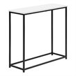 Accent Table - Console - Entryway - Narrow - Sofa - Bedroom - White Laminate