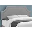 Bed - Queen Size - Bedroom - Upholstered - Gray Linen Look