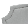 Bed - Queen Size - Bedroom - Upholstered - Gray Linen Look