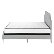 Bed - Queen Size - Bedroom - Upholstered - Gray Linen Look