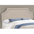 Bed - Queen Size - Bedroom - Upholstered - Beige Linen Look
