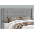 Bed - Queen Size - Bedroom - Upholstered - Gray Linen Look
