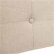 Bed - Queen Size - Bedroom - Upholstered - Beige Linen Look