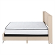 Bed - Queen Size - Bedroom - Upholstered - Beige Linen Look
